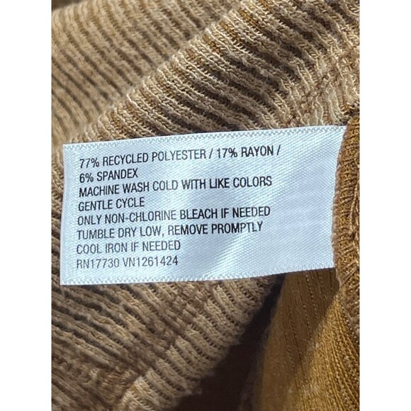 Wild Fable - Women's Ribbed Long Sleeve Crop Top - Brown - Extra Large - Picture 8 of 12